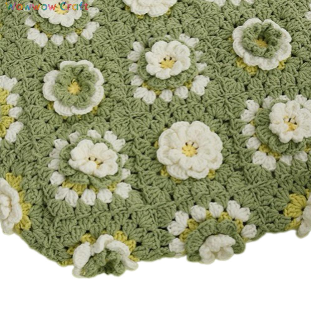 Shoulder Bags,Totes,Handmade Crochet Bags,Matcha Colored Flower Slices Granny Square Tote crocheted with Snow Fairy Yarn - High quality handmade crocheted shoulder bag